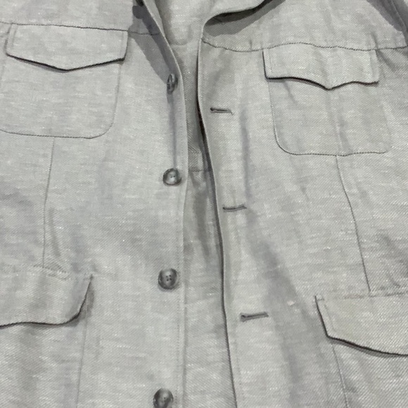 Light Gray Button-Up Jacket - Picture 2 of 10